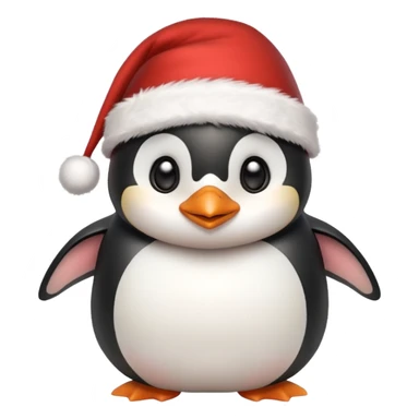 Penguen cute christmas sticker