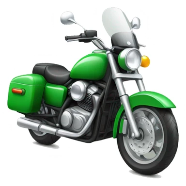 a motorbike green sticker
