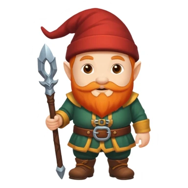 Cute dwarf full body sticker