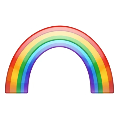Rainbow Bridge – Arched rainbow connecting skylands. sticker