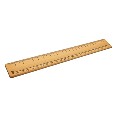 ruler with inch measurements sticker