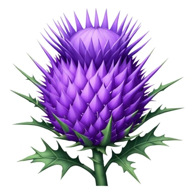 Lilac thistle  sticker
