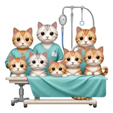 emergency surgeries on cats sticker