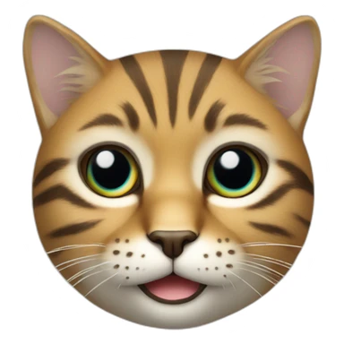 Chat animal avec couronne sticker