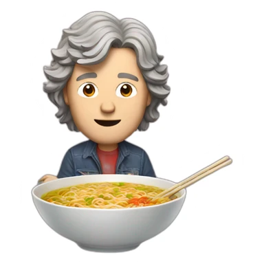 James May eat ramen sticker