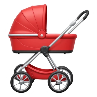 baby stroller with a photo symbol sticker