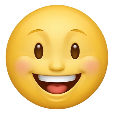 Laughing emoji yellow face sticker