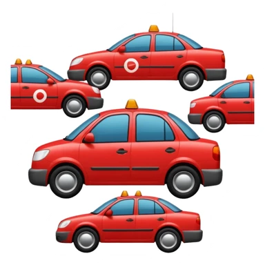 create a realistic emoji showing a logistic car in a trafic situation sticker