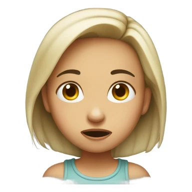 Girl grossed out  sticker