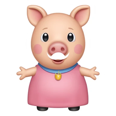 pepa pig kakabroek sticker