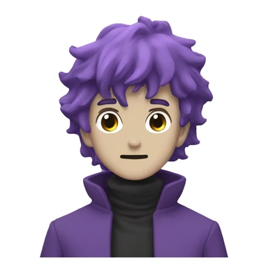 anime character named Saturo Gojo that has the power to summon a purple black hole sticker