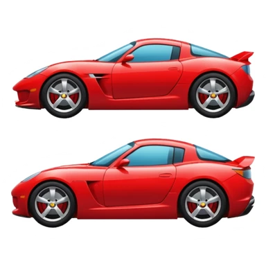 red sports car sticker