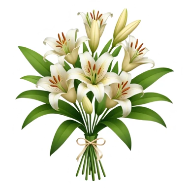 bouquet of lily flowers sticker