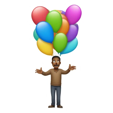 Mr balloon hands sticker