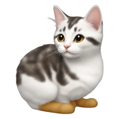 Chaton sur canard sticker