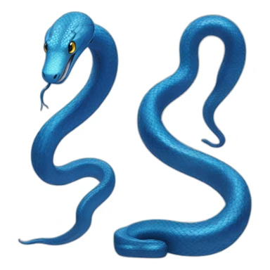Blue-snake sticker