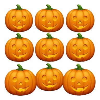 Pumpkin with no face sticker