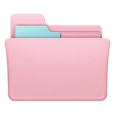 pastel pink empty folder aesthetic sticker