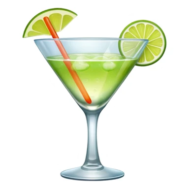 cocktail glass sticker