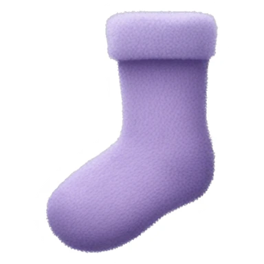 light purple fuzzy socks sticker