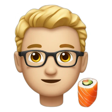 Newton sur sushis sticker