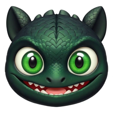 Toothless face only from how to train your Dragon sticker