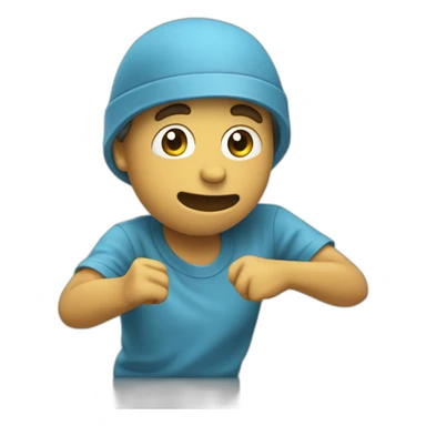 un humain qui fait un dab sticker