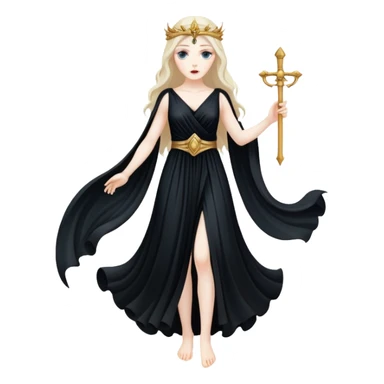 greek goddess of death sticker