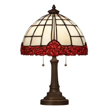 Tiffany lamp red sticker