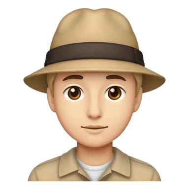 Me wearing a hat sticker