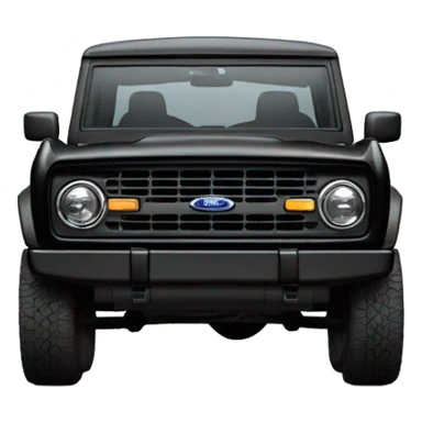 black ford bronco 2 door 2024 sticker