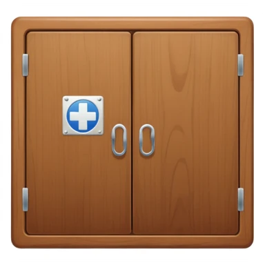 brown medicine cabinet sticker
