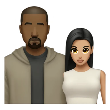 Kanye West Kim kardashian sticker