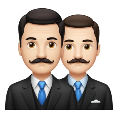 Hitler and mussolini sticker