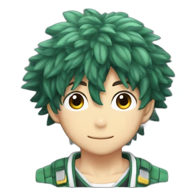 Turtle as izuku midoriya sticker