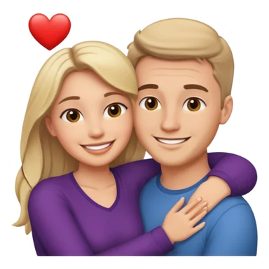 beautiful loving couple sticker