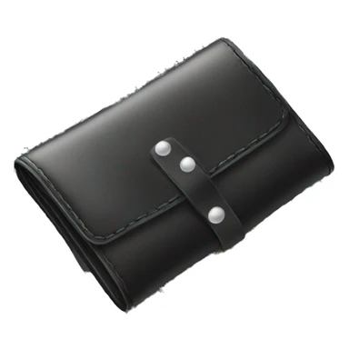 black wallet with money sticker