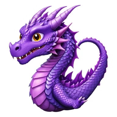 purple dragon sticker