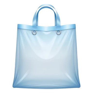 a polythene bag with handles in a simple vector style sticker