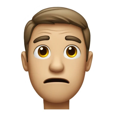 A person who is so shocked that his face has no features that describe his shock. sticker