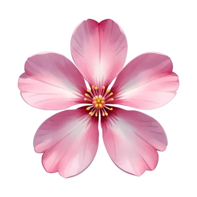 sakura flower with a watercolor effect sticker