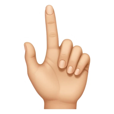 Finger pointing left  sticker