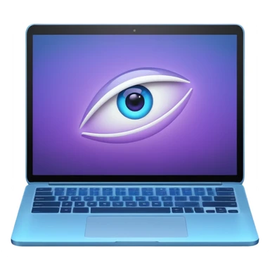 Show an open laptop with soft glowing lines or subtle movement effects around the screen, conveying excitement and anticipation for cool digital projects. Use harmonious colors like soft blues, purples, and creams. Style: modern, playful, professional, and eye-catching even at small sizes. sticker