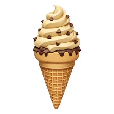 cookie dough ice cream cone  sticker
