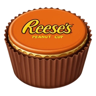 reeses peanut butter cup exact replica sticker