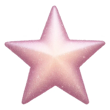 pale pink star sparkle sticker