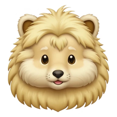 blonde animal sticker
