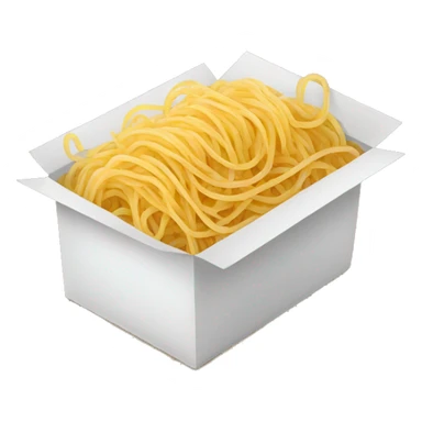 a box of dry spaghetti sticker