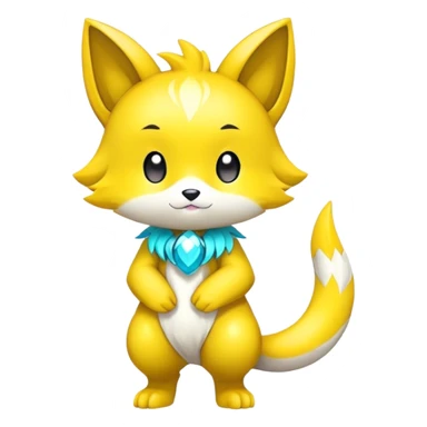 Shiny Chibi Anthro Sona Fakemon Full Body sticker