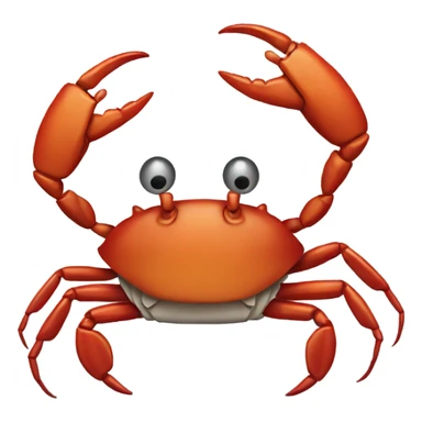 Crab holding sigh with text”HOOKS” sticker